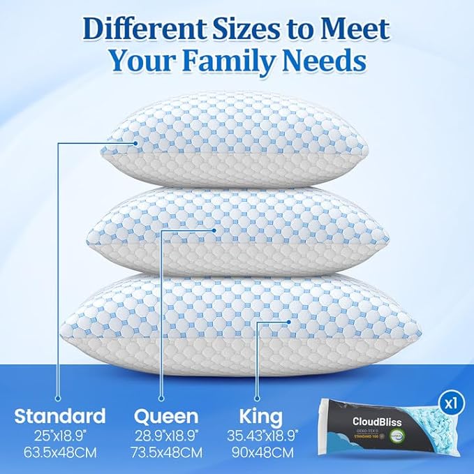 CloudBliss Shredded Memory Foam Pillow - Image 4