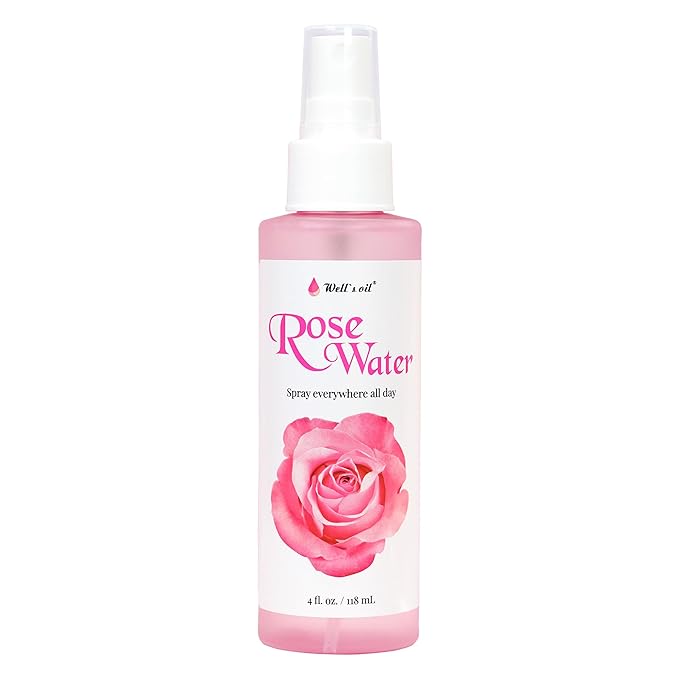 Well's Oil Rosewater Face & Hair Mist Spray | Floral Rosewater Hydrosol | - Image 8