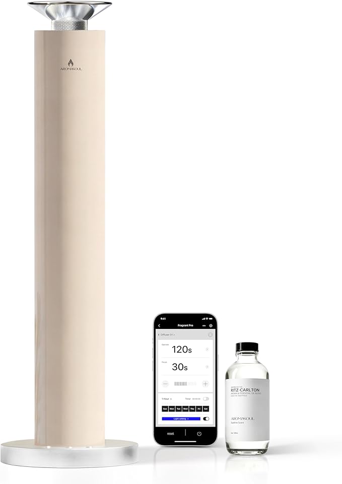 Wireless Rechargeable Hotel Scent Diffuser Starter Kit by AROMASOUL