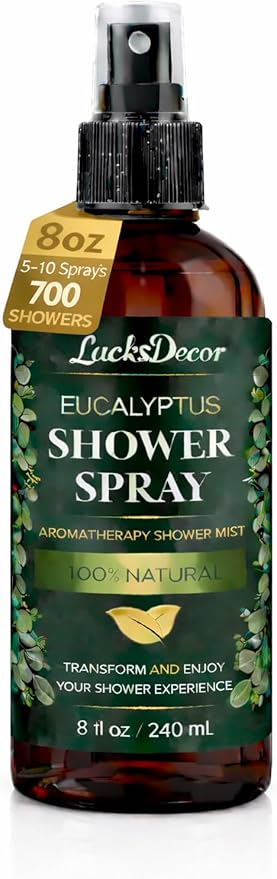 Eucalyptus Shower Spray 8oz – Aromatherapy Shower Mist, Spa and Sauna Inspired by EucalyptusShowerSpray