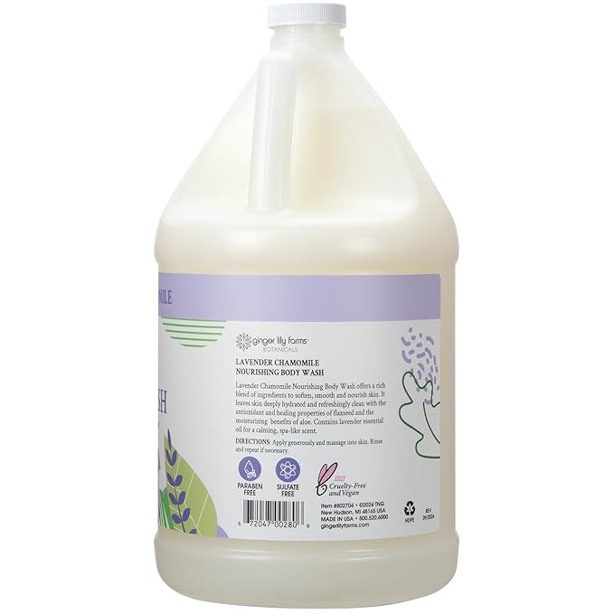 Ginger Lily Farms Botanicals Nourishing Body Wash, 100% Vegan & Cruelty-Free - Image 3