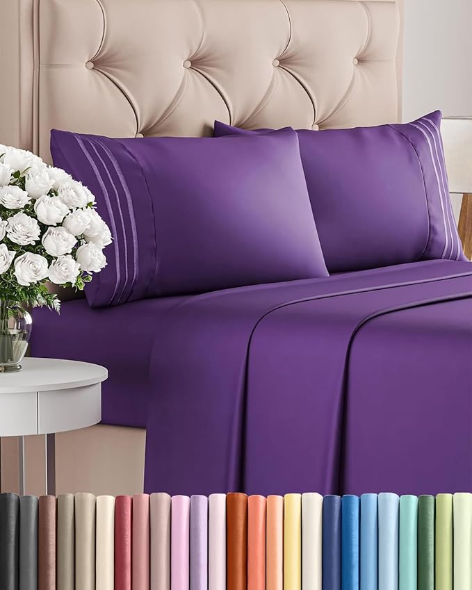 Queen Size 4 Piece Sheet Set by CGKUnlimited
