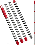 Spin Mop Replacement Handle - 4 Section Mop or Broom Handle/Stick Compatible with O Cedar Spin Mop Refills and Brooms, 30" to 59", Germany Screw Joint (Mop Head Not Included)