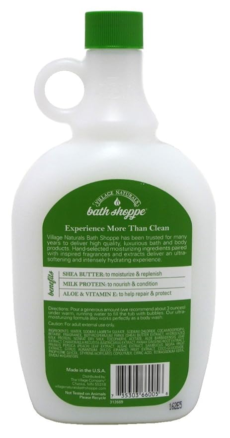 Village Naturals Bath Milk Bath Ultra-Moist White Tea & Jasmine 28 Ounce - Image 2
