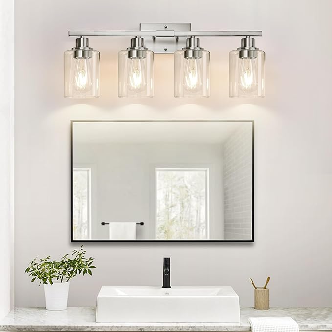 MOKATNG 4-Light Bathroom Light Fixtures, Vanity Light - Image 5