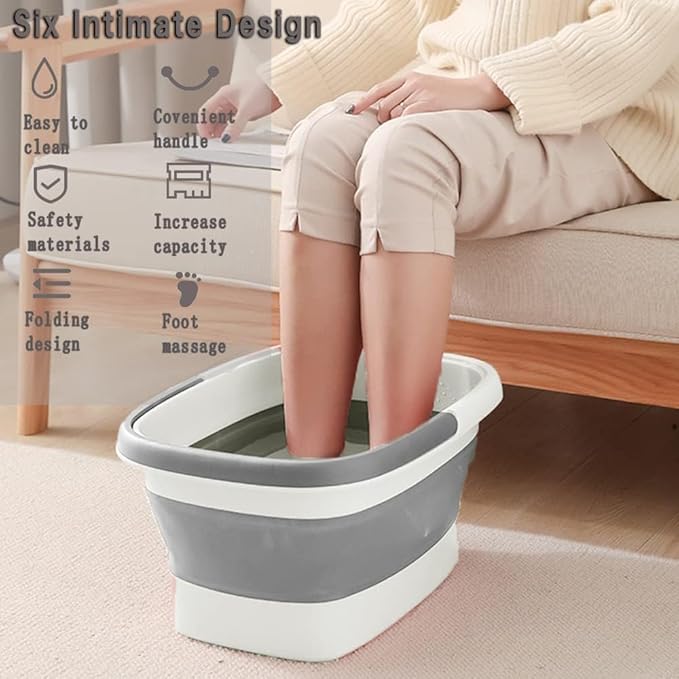 Beinilai Collapsible Foot Bath Kit, Foot Soaking Tub - Image 5
