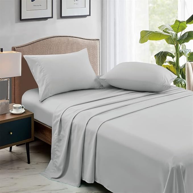 FreshCulture Queen Flat Sheets Only, Soft Microfiber Bedding Sheets - Image 6