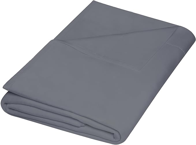 ZPECC Twin Flat Sheet Only 1 Pack, Durable Dark Gray Top Bed Sheets by ZPECC-ABrandThatHasBeenFocusedOnBabyProductsFor18Years