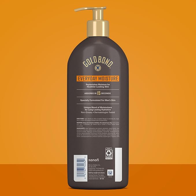 Gold Bond Men's Essentials Everyday Moisture Daily Body & Hand Lotion - Image 2