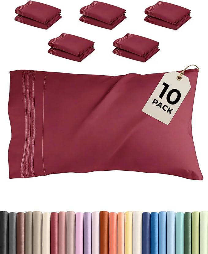 Queen Pillow Cases Set of 10 by CGKUnlimited