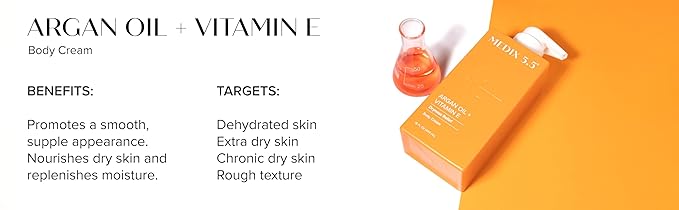 Medix 5.5 Argan Oil Cream + Vitamin E Anti Aging Skin Care Moisturizer Body - Image 8
