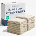 Bulk Case Pack of 20 Fitted Sheets by CGKUnlimited