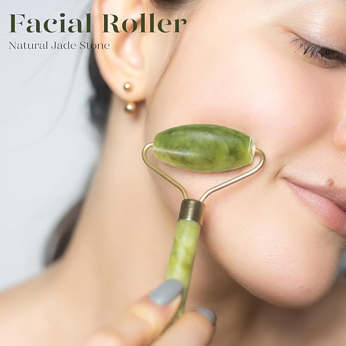 BAIMEI IcyMe Jade Face Roller & Gua Sha, Facial Beauty Skin Care Tools - Image 5