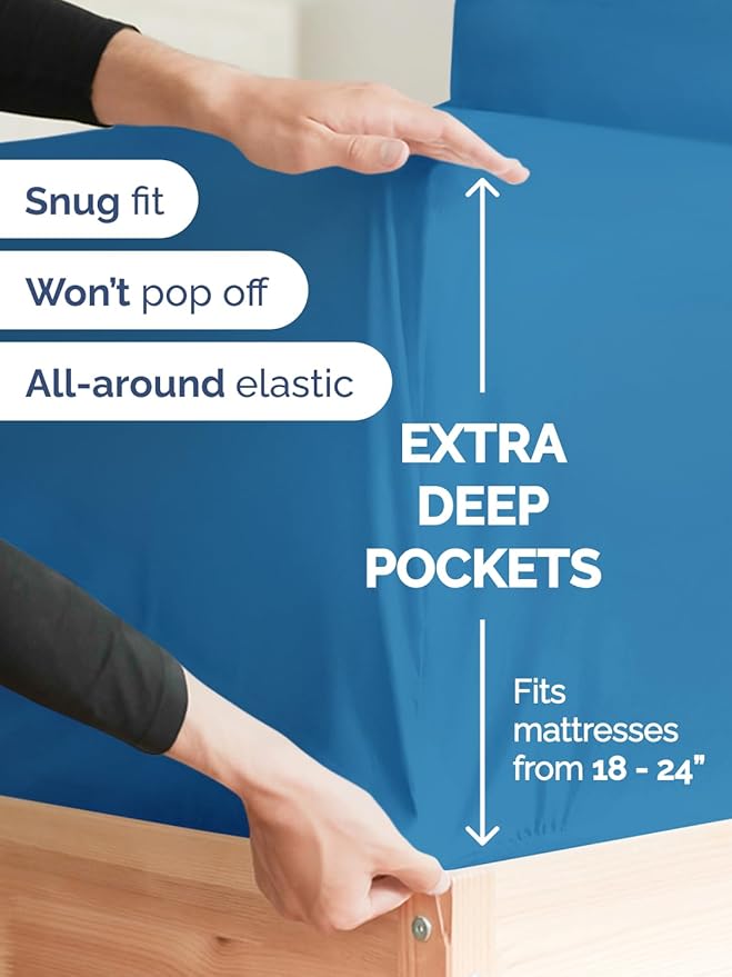Extra Deep Split King Sheet Set - Image 3