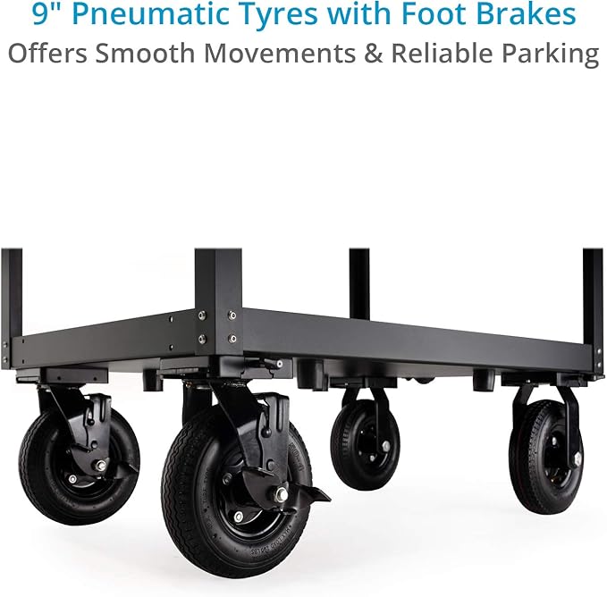 PROAIM Bowado 36" Video Camera Production Cart for Photographer, Videographer & Filmmaker. Payload up to 200kg/440lb. Collapsed Design (CT-BWDO-36)