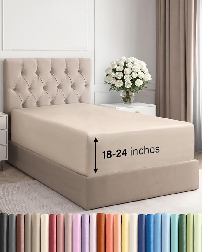 Extra Deep Twin Fitted Sheet by CGKUnlimited