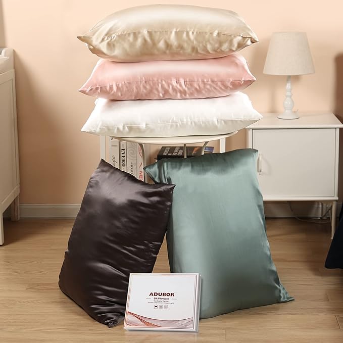 Adubor Silk Pillowcase 2 Pack for Hair and Skin - Image 5