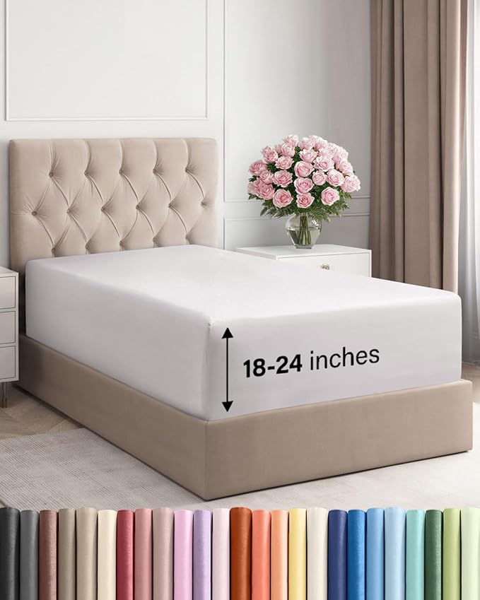 Extra Deep Twin Fitted Sheet by CGKUnlimited