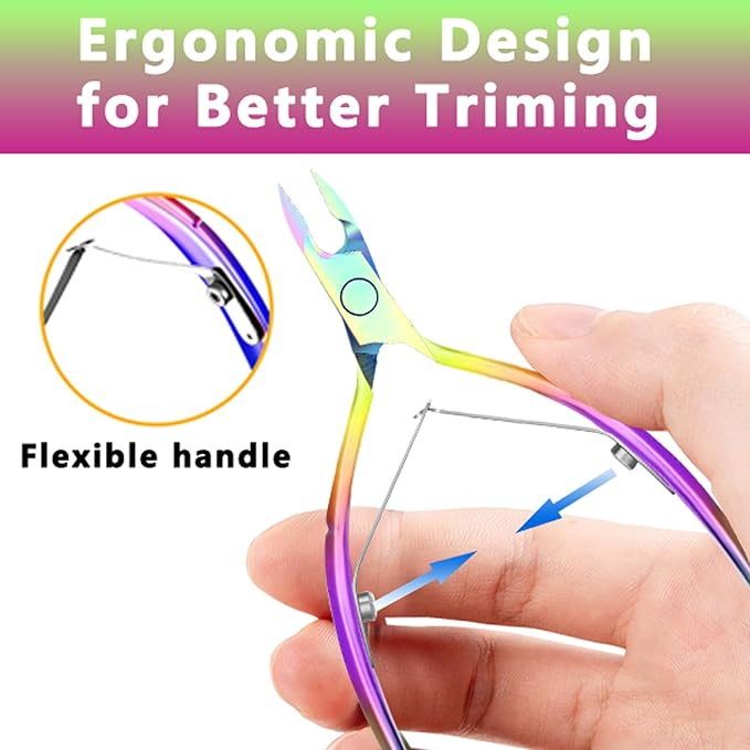 Cuticle Trimmer Cuticle Nippers, Durable Cuticle Cutter, Salon Toe Nail Cuticle - Image 3