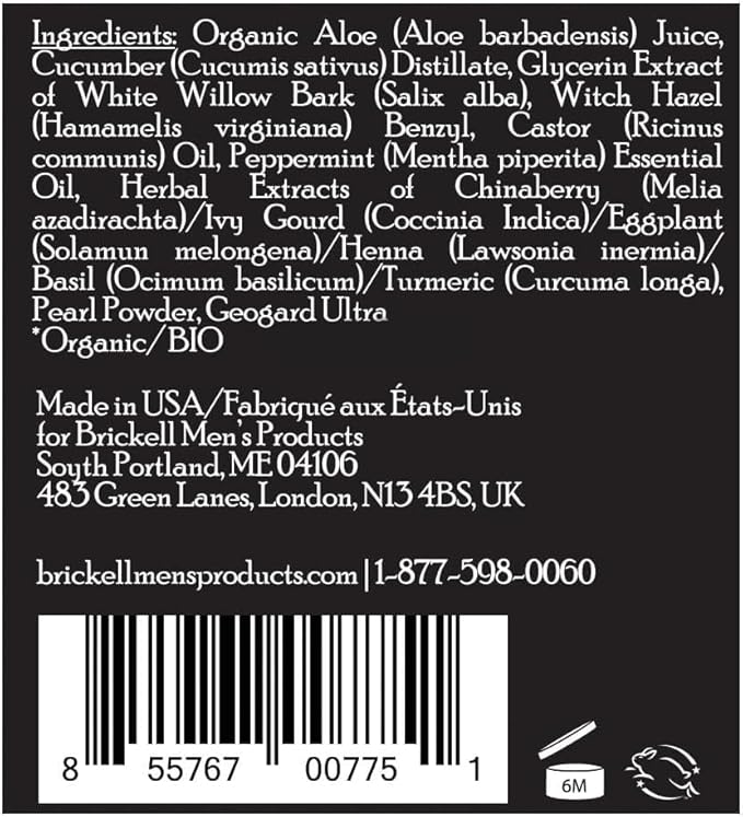 Brickell Men's Balancing Toner for Men, Natural and Organic Alcohol-Free - Image 4