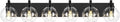 Bathroom Light Fixtures, 6 Light Matte Black Vanity Light, 38 Inch Modern Wall by Metwet