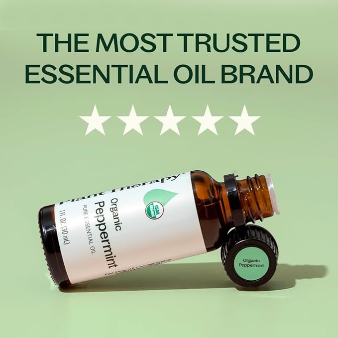 Plant Therapy Organic Peppermint Essential Oil 10 mL, 100% Pure, USDA Certified - Image 3