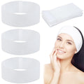 128 Pieces Disposable Spa Facial Headbands Stretch Non-Woven Facial Headband by PINKXHY