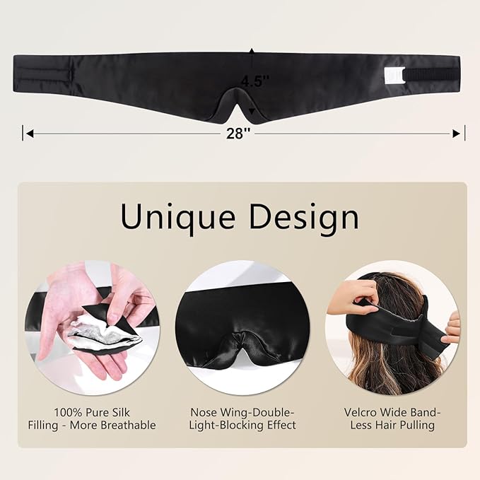 ZIMASILK 100% 22 Momme Mulberry Silk Sleep Mask - Image 6