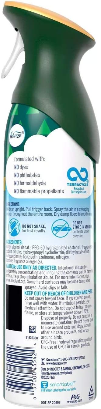 Febreze Air - Air Freshener Spray - Fresh-Cut Pine - Limited Edition Holiday - Image 5