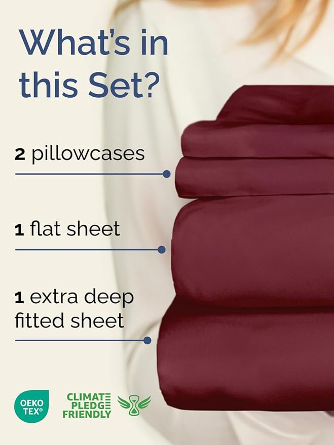 Extra Deep Twin Sheet Set - Image 2