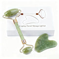 Jade roller and gua sha, facial roller, women's skincare tool, self-care gift by Werncy