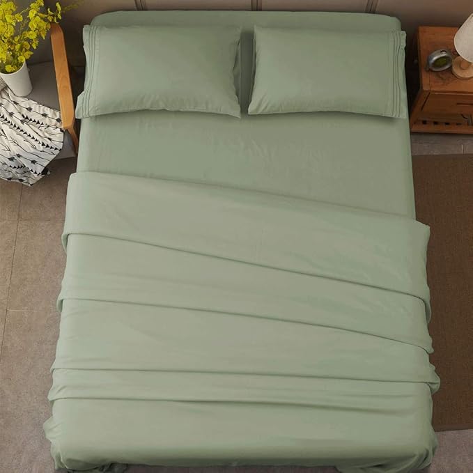 SONORO KATE Bed Sheet Set Super Soft Microfiber 1800 Thread Count Luxury - Image 8