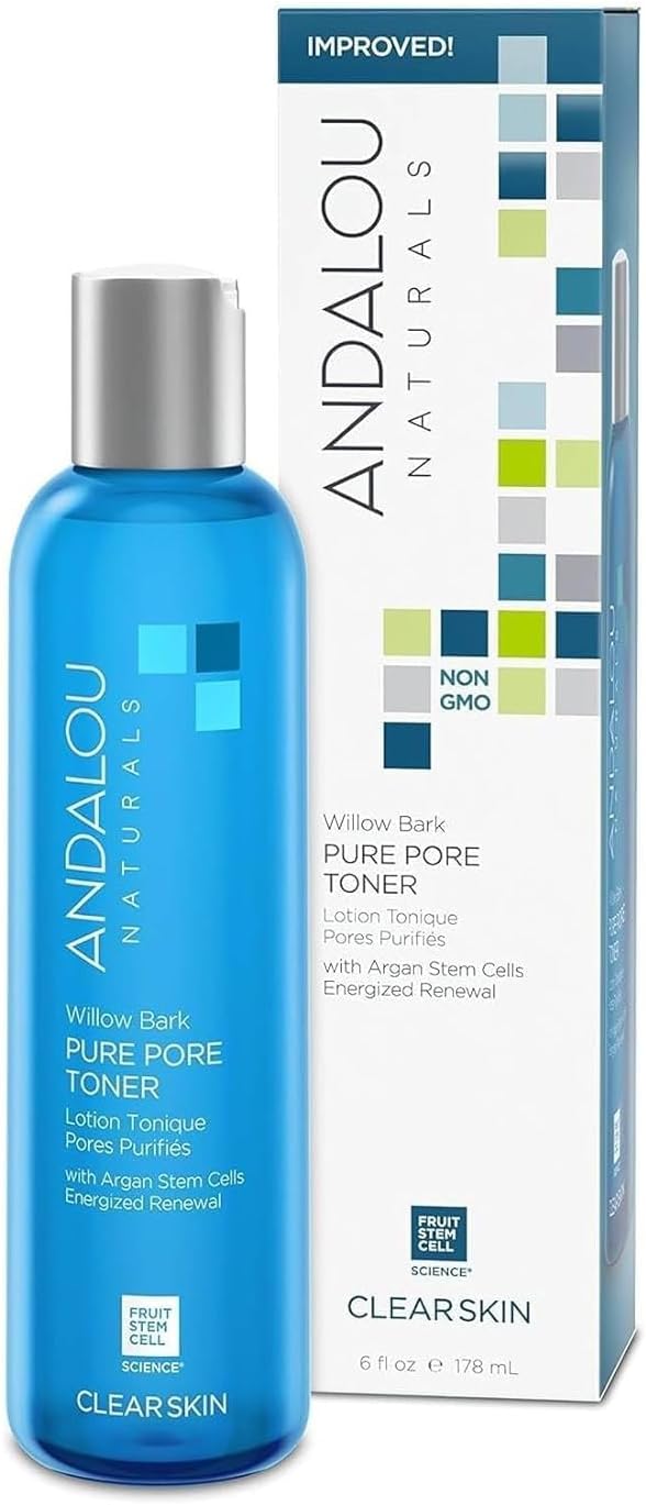 Andalou Naturals Toner Ounces, Willow Bark Pure Pore, 6 Fl Oz - Image 2