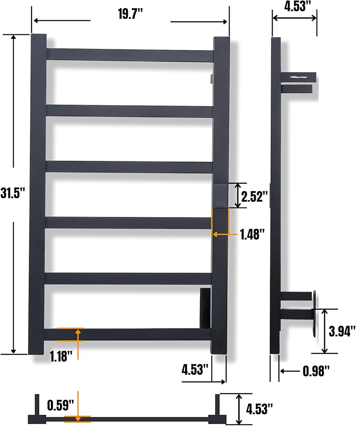 Topdattion Electric Towel Warmer | Super Thin | - Image 3