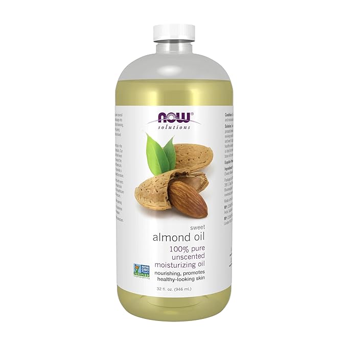 NOW Foods Solutions, Sweet Almond Oil, 100% Pure Moisturizing Oil, Promotes by NOW