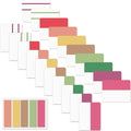 ELII 500 PCS Sticky Index Tabs 2 Inch Book Tabs Page Markers File Tabs Self Adhesive, Labels for Pages Notebooks