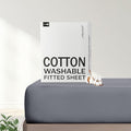 FreshCulture Pure Cotton Fitted Sheets Twin XL Size, 300 Thread Count Percale by FreshCulture