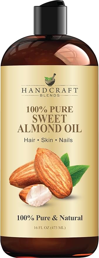 Handcraft Blends Sweet Almond Oil | 100% Pure and Natural | Bath & Body Oil | by HandcraftBlends