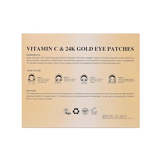 Yeokoe Under Eye Patches for Dark Circles, Puffy Eyes, 20 Pairs Face Masks - Image 9