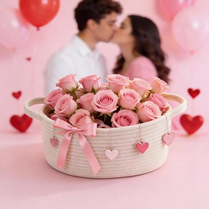 Happyiren Cute Woven Storage Basket - Image 9