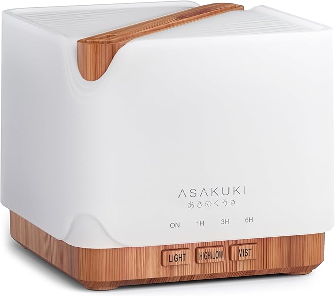 ASAKUKI Essential Oil Diffuser for Home, Large 700 ml Humidifier by ASAKUKI