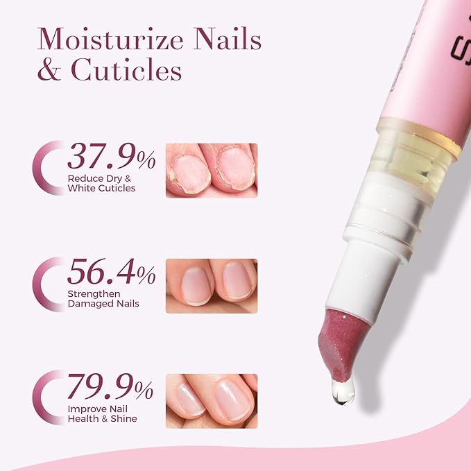 Ceramic Cuticle Pusher & Oil Pen + Cuticle Remover Gel – Gentle Nail Care Kit - Image 2