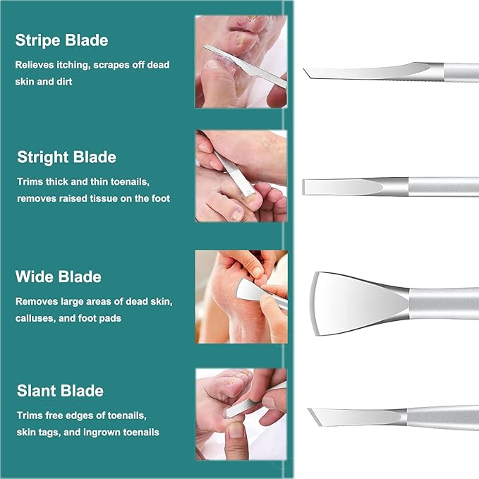 Manicure Set, Professional Pedicure Knife Set, Dead Skin Corn Foot Callus - Image 3