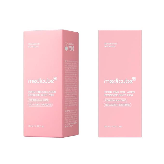 medicube Exosome Shot PDRN Pink Collagen 7, 500 PPM Spicule Facial Serum | - Image 7