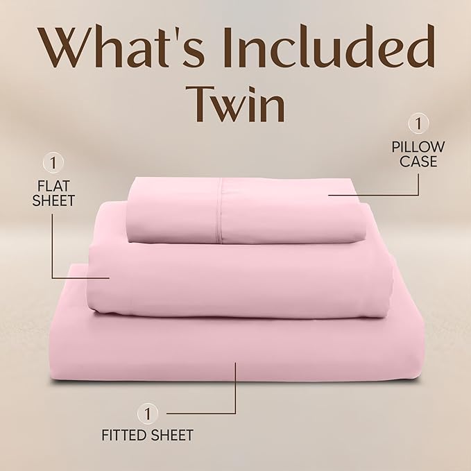 Utopia Bedding Twin Sheet Set – 3 Piece Bed Sheets - Image 3