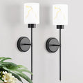 Black Wall Sconces Set of 2 by Mieloxiy