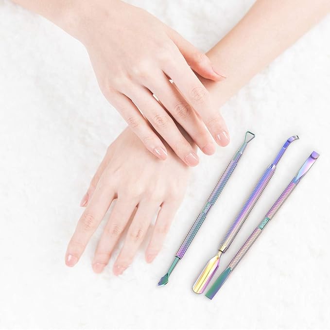 Cuticle Pusher Acetone/Gel/Nail Polish Remover Stainless Steel Professional - Image 9