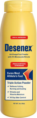 Desenex Anti-Fungal Foot Powder, Cures Most Athlete’s Foot, 2% Miconazole by Desenex