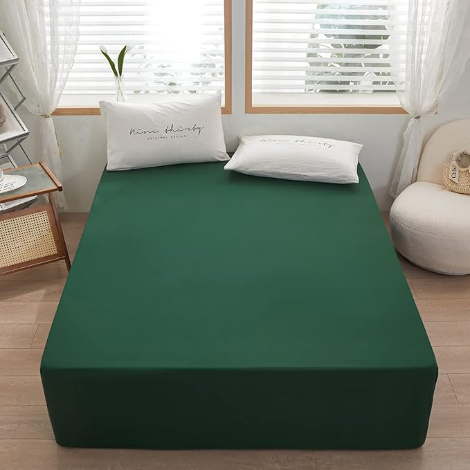 Bedding Queen Size Fitted Sheet Only- Bottom Matress Fitted Sheet-Fits 15inches - Image 2