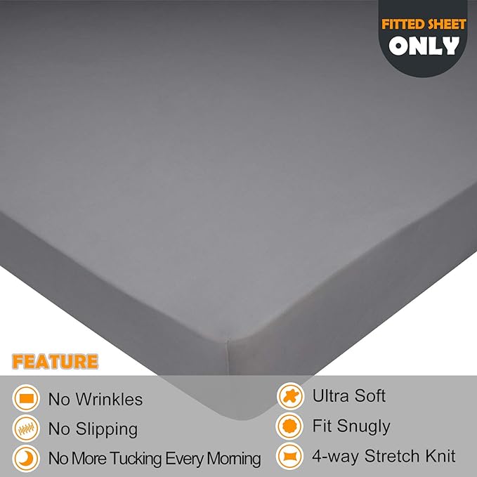 StretchSnug Full/Full XL Size Fitted Sheet Only - Image 2